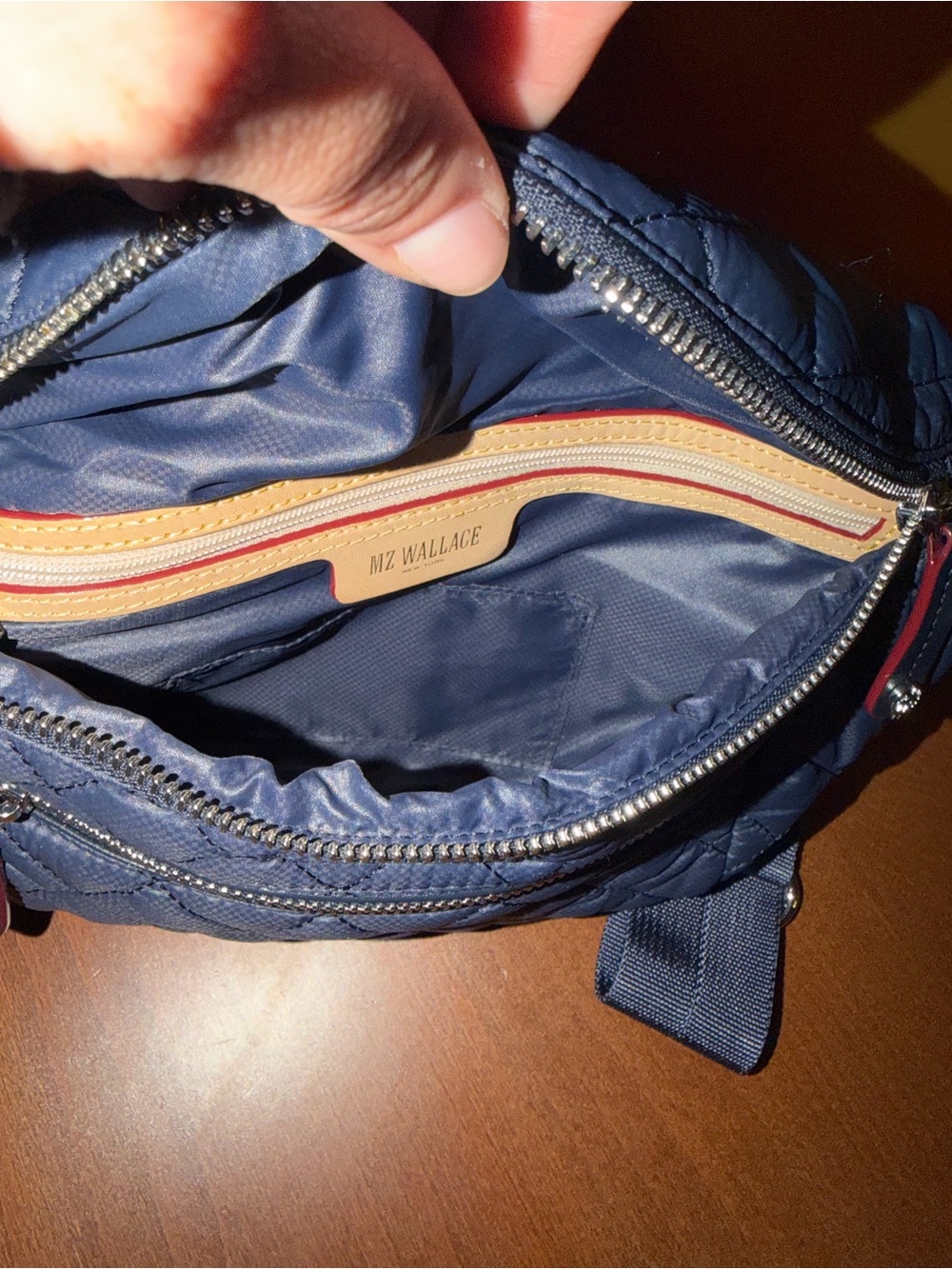 MZ WALLACE Navy Small Crosby Sling - Picture 5 of 5